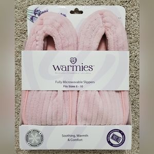 Warmies slippers pink, fully microwavable slippers, fits sizes 6-10, Great Gift!